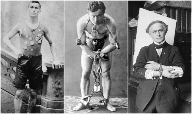 harry houdini pictures of his tricks