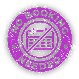 No Booking Needed
